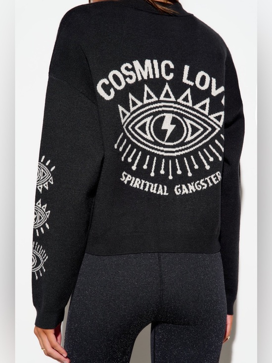 Spiritual Gangster Sweaters - NWT Spiritual Gangster Cosmic Love Delaney Cardigan Evil Eye size Medium